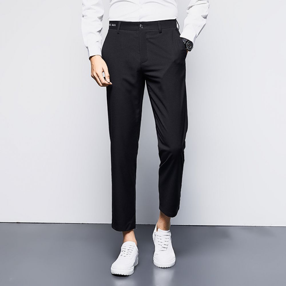 Été Pantalons Décontractés Hommes Japonais Jeunesse Affaires Section Mince Décontracté Petit Pantalon