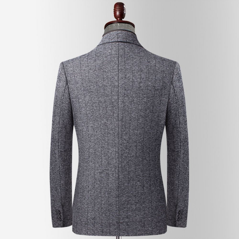 Automne Et Hiver Costume En Laine Tricoté Moyen Jeune Homme Petit Hommes Mince Décontracté