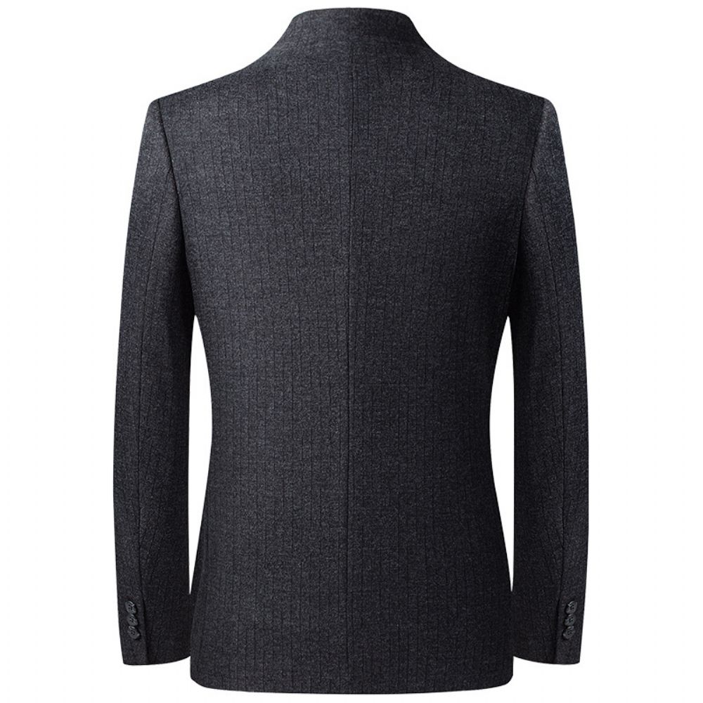 Automne Et Hiver Hommes Chinois Col Montant Costume Décontracté Veste Simple D'affaires Haut