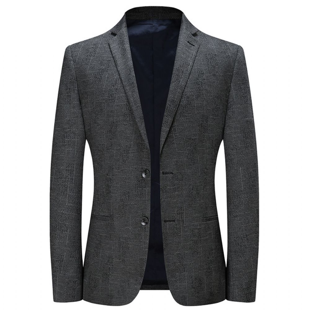 Blazer Jacquard Deux Boutons Petit Costume Décontracté Pour Homme