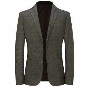 Costume Brossé Décontracté Pour Homme Automne Et Hiver Petit Blazer En Tricot À Carreaux