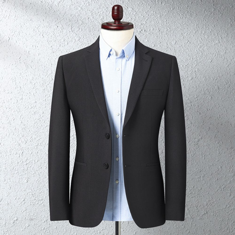 Mode Petit Costume Veste Printemps Et Automne Décontracté Pour Jeunes Hommes Mince Tenue Professionnelle Robe Mariée Noire