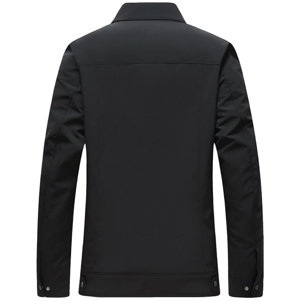 Veste Homme 2024 Automne Revers Simple Ample Hommes Mode Décontracté Manteau