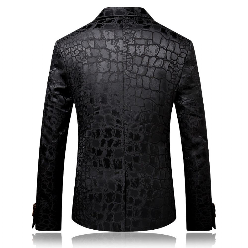 Veste Slim Casual Dress Homme Robe Noire