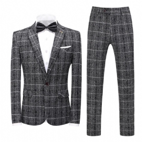 Costume Homme Deux Pièces + Pantalon Décontracté À Un Bouton