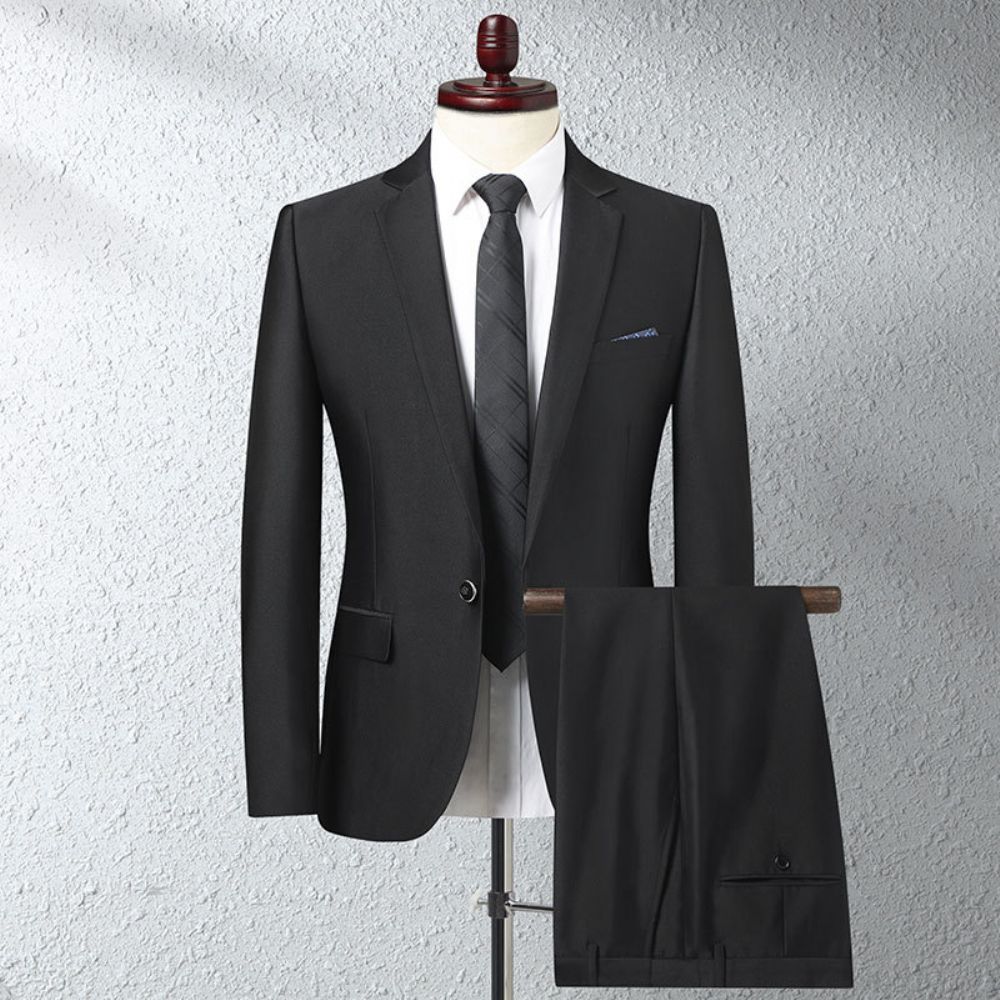 Costume Homme Deux Pièces Slim Marié Robe Mariée Outillage Professionnel