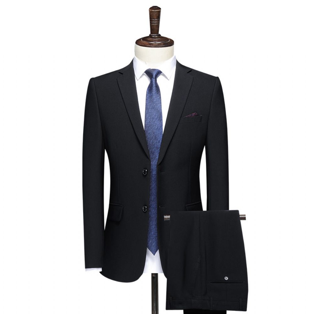 Costumes Boutique D'affaires Pour Hommes Couleur Unie Corps Mariage Professionnels