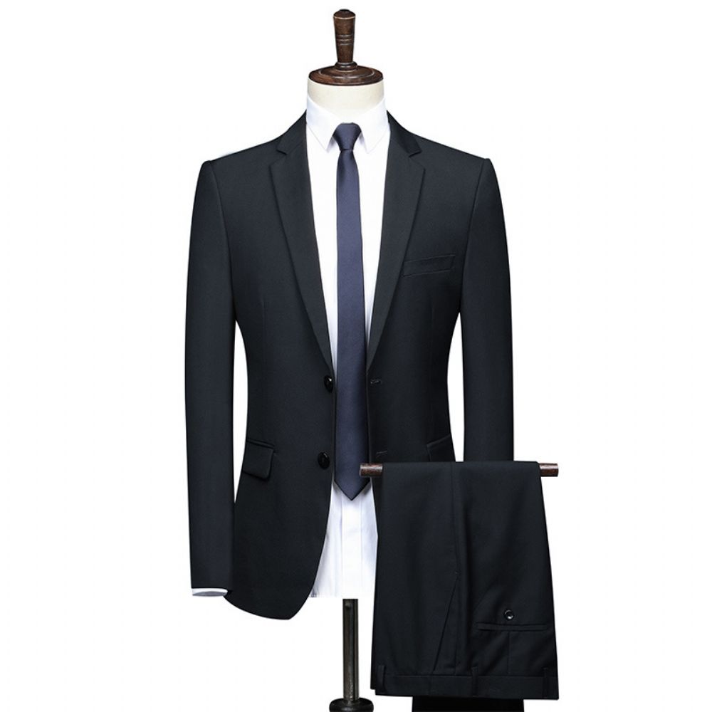 Costumes Boutique D'affaires Pour Hommes Couleur Unie Corps Mariage Professionnels