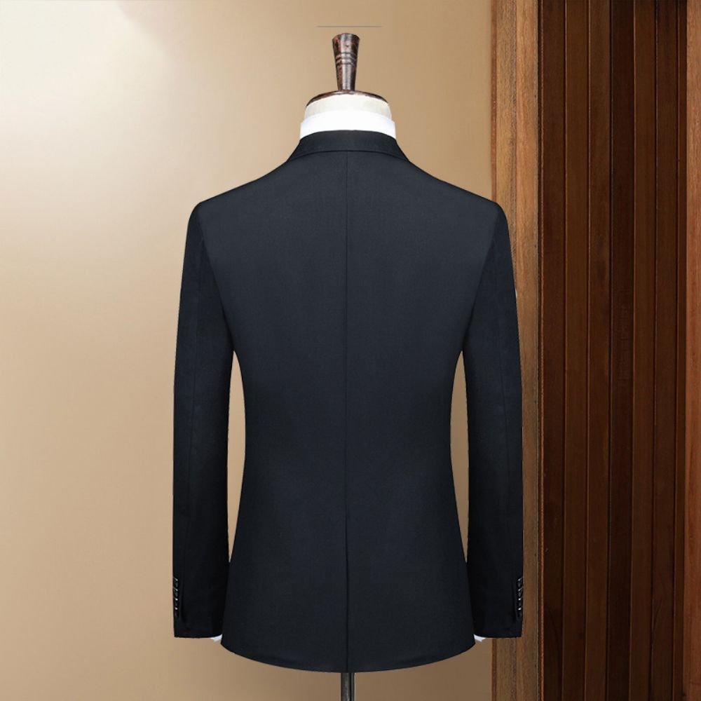 Costumes Boutique D'automne Et D'hiver D'affaires Pour Hommes Couleur Unie Corps Mariage Professionnels