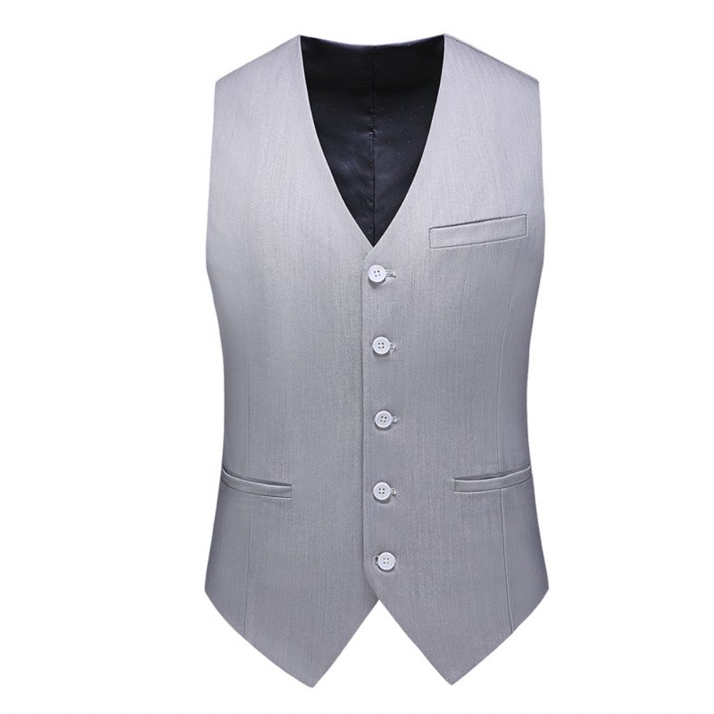 Costumes Pour Hommes Fashion Casual Plus Size Suit Three Piece Slim Groom Wedding Dress