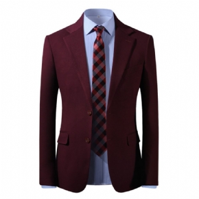 Vin Rouge Costume Hommes Mince Mode Décontracté Mariage Officiant Robe Trois Pièces