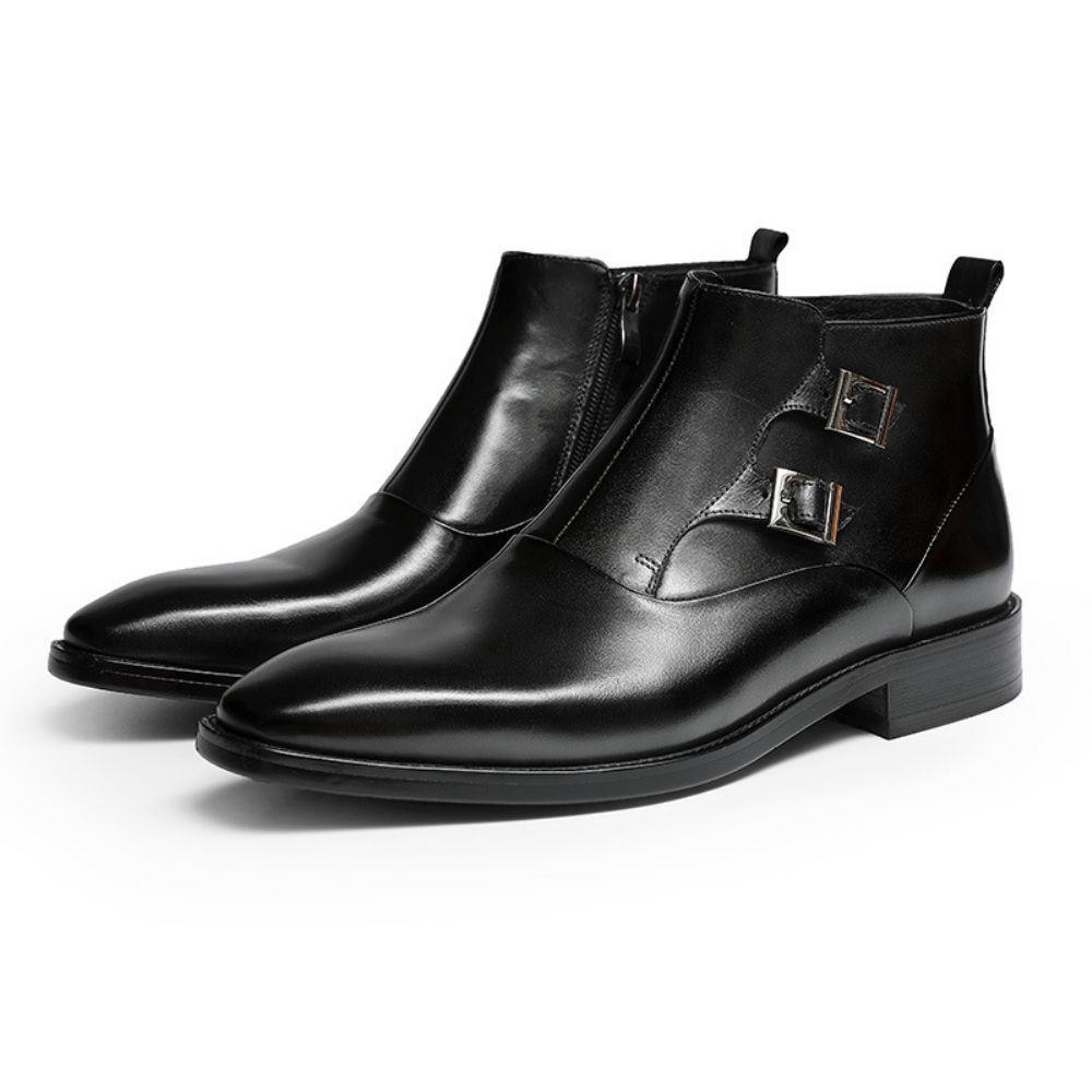 2024 Automne Et Hiver Hommes Bottes Martin En Cuir Affaires Formelles Pour