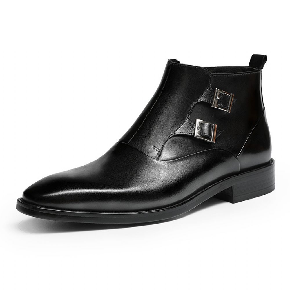 2024 Automne Et Hiver Hommes Bottes Martin En Cuir Affaires Formelles Pour