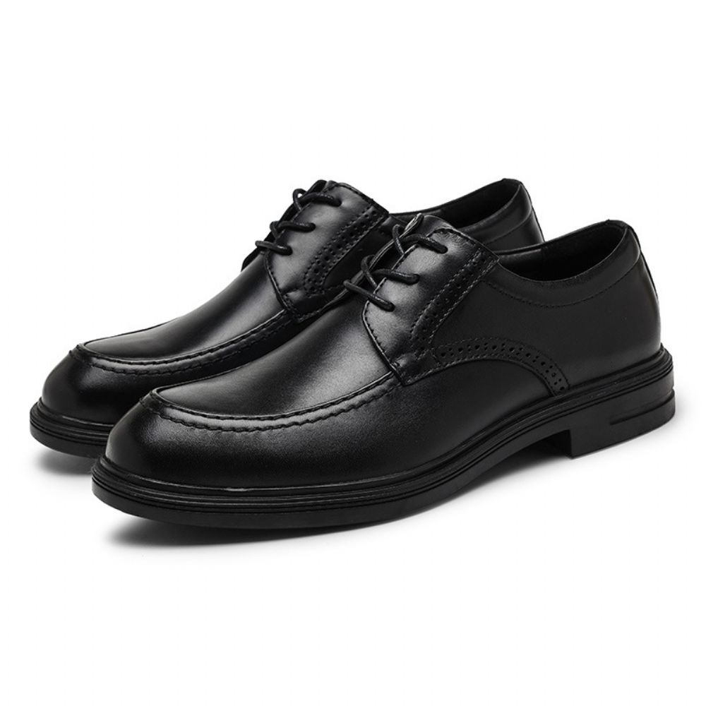 Bout En Cuir Formel Pour Hommes Couche Supérieure Chaussures Grande Taille Fond Souple Jeunesse Bureau D'affaires Britannique