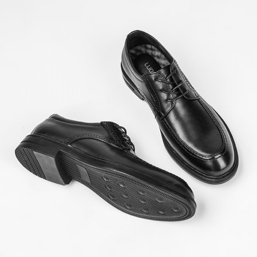 Bout En Cuir Formel Pour Hommes Couche Supérieure Chaussures Grande Taille Fond Souple Jeunesse Bureau D'affaires Britannique