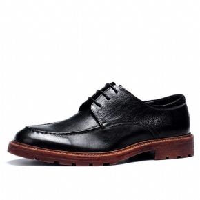 Chaussures En Cuir Décontractées Pour Hommes D'affaires Formelles Mode Style Britannique Jeunesse Fond Souple Respirant All-match À La