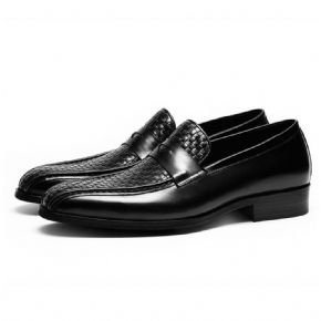 Chaussures En Cuir Pour Hommes Tissées À La Main Haut Gamme Formelles Style Britannique