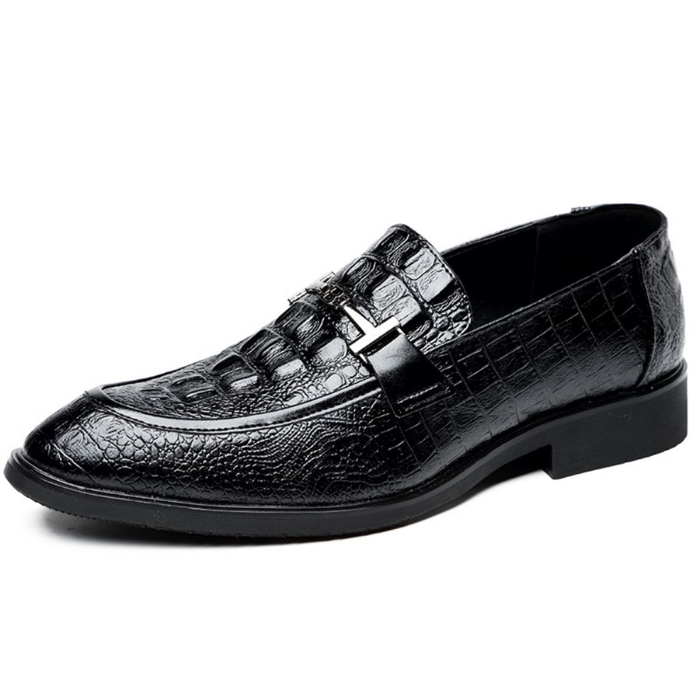 Chaussures En Cuir Motif Crocodile Pour Hommes 47 Taille Affaires Formelles Simples Peau Vache Wenzhou