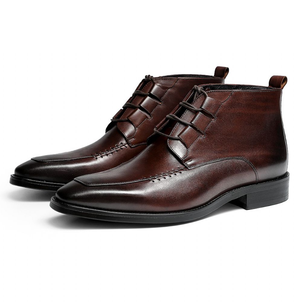 Chelsea Bottes En Cuir 2024 Automne Et Hiver Martin Affaires Formelles Hommes Pour