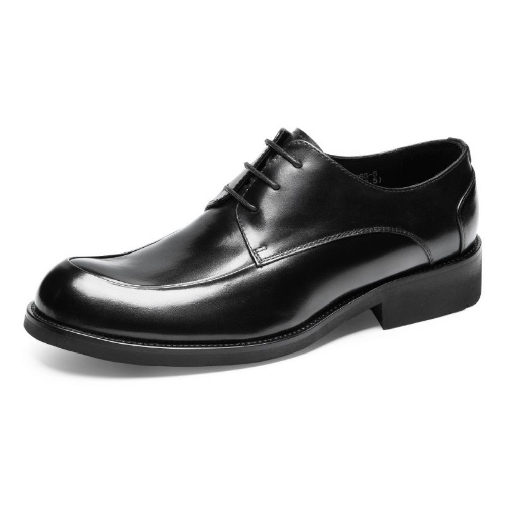 Grand Cuir Chevelu Chaussures Hommes En Respirant Affaires Britannique Grande Taille Robe Formelle Tête Ronde Peau Vache Papa