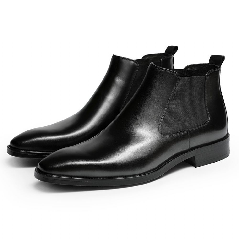 Martin Bottes Hommes Affaires En Cuir Chelsea Style Britannique 2024 Automne Et Hiver Chaudes Pour