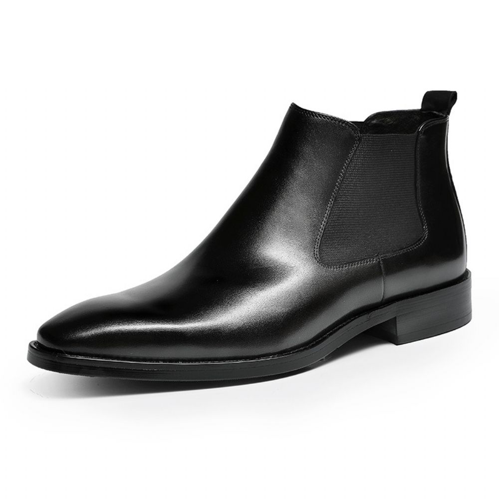 Martin Bottes Hommes Affaires En Cuir Chelsea Style Britannique 2024 Automne Et Hiver Chaudes Pour