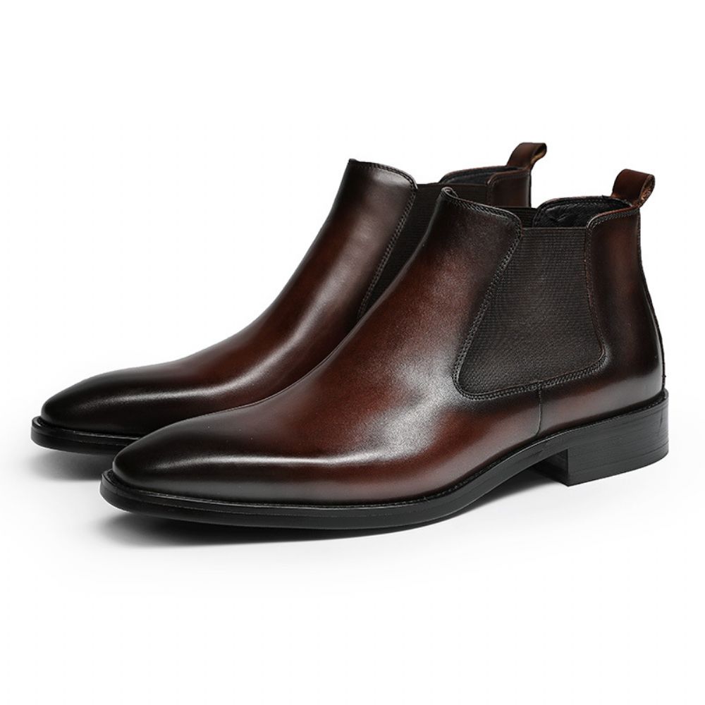 Martin Bottes Hommes Affaires En Cuir Chelsea Style Britannique 2024 Automne Et Hiver Chaudes Pour