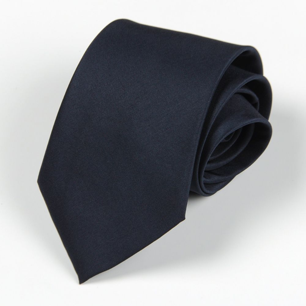 Cravate Costume D'affaires Pour Hommes Noire Faite À La Main 8cm Groupe Vêtements Professionnels Mariage Rouge